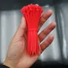 Corbata de Nylon Roja Corbata de Plástico Autocierre Corbata de Nylon Color 3