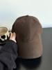 Efecto Adelgazante Facial~2025 Gorra de Béisbol de Gamuza Moda Retro Japonesa de Alta Gama Circunferencia de Cabeza Grande Gorra de Pico Sombrero Unisex