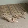 Tacones Altos para Mujer Estilo Francés Primavera Verano Boca Baja Zapatos de Boda Talla Grande Moda 2026 Color Nude Estilo Little Xiang Versátil Tacón de Aguja Punta Cerrada