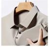 Camiseta de Solapa de Manga Corta de Seda de Hielo para Hombre Camiseta Polo Holgada Business Casual Camiseta de Verano Top Camiseta de Color Sólido para Cabello