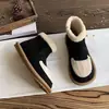 Botas de Neve Antiderrapantes Femininas Superfície de Pelúcia Birkenstock Botas Curtas 2026 Novo Estilo Fundo Plano Algodão Espessado com Veludo Interior Sapatos de Inverno Quentes