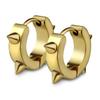 Aretes de Clip Retro Europeos y Americanos Personalizados de Moda con Púas, Acero Inoxidable 304, 14 mm, Pendientes Multicolor Venta al por Mayor Caliente para Mujeres
