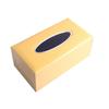Comercio exterior artículo original de fábrica al por mayor caja de papel de cuero de color sólido nórdico simple caja de pañuelos de PVC caja de papel mejorada