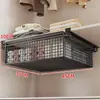 Estante Divisor de Cajones por Capas para Almacenamiento de Armario, Cesta Extraíble sin Clavos para Ropa y Pantalones, Caja de Almacenamiento para Gabinete