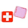 Fornecedor do Fabricante Velcro Adesivo de PVC Braçadeira da Cruz Vermelha Insígnia Médica Insígnia de Moral de Resgate