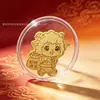 Pegatinas para Teléfono de Oro Puro 999 del Año de la Oveja, Pequeñas Pegatinas de Pan de Oro, Productos de Atracción para Transmisiones en Vivo de Tienda, Regalos de Fábrica