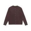 Suéter Cardigan Yidao Vintage 2026 Outono Novo Estilo Casual Solto Retro Japonês Texturizado de Tricô de Ponto Trançado Gola Redonda