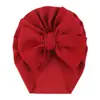 Sombreros de Bebé Simples de Otoño e Invierno Europeos y Americanos Sombreros Indios Sombreros de Pulóver Tejidos Sombreros de Niños con Lazo Sombreros de Bebé