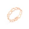 Anel dourado em forma de coração de amor feminino simples nicho não desbota anel de corte anel atacado joias Yiwu