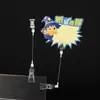 Clip publicitario POP clip POP clip transparente clip de cristal clip para etiqueta de precio etiqueta de precio clip explosivo