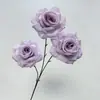 Nueva Rosa Estrellada 3 Cabezas Rosa Diamante, Flores Artificiales para Escena de Propuesta Pared de Flores Decoración, Flores de Seda Decorativas al por Mayor para Comercio Exterior