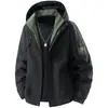 Nueva Chaqueta con Capucha Otoño/Invierno 2026 Abrigo para Hombre Tendencia de Moda Holgada Casual Cortavientos Top para Hombre