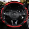 Os fabricantes fazem suprimentos automotivos capa de volante de silicone fibra de carbono quatro estações disponíveis multi-cor anti-off resistente ao desgaste tampa do punho