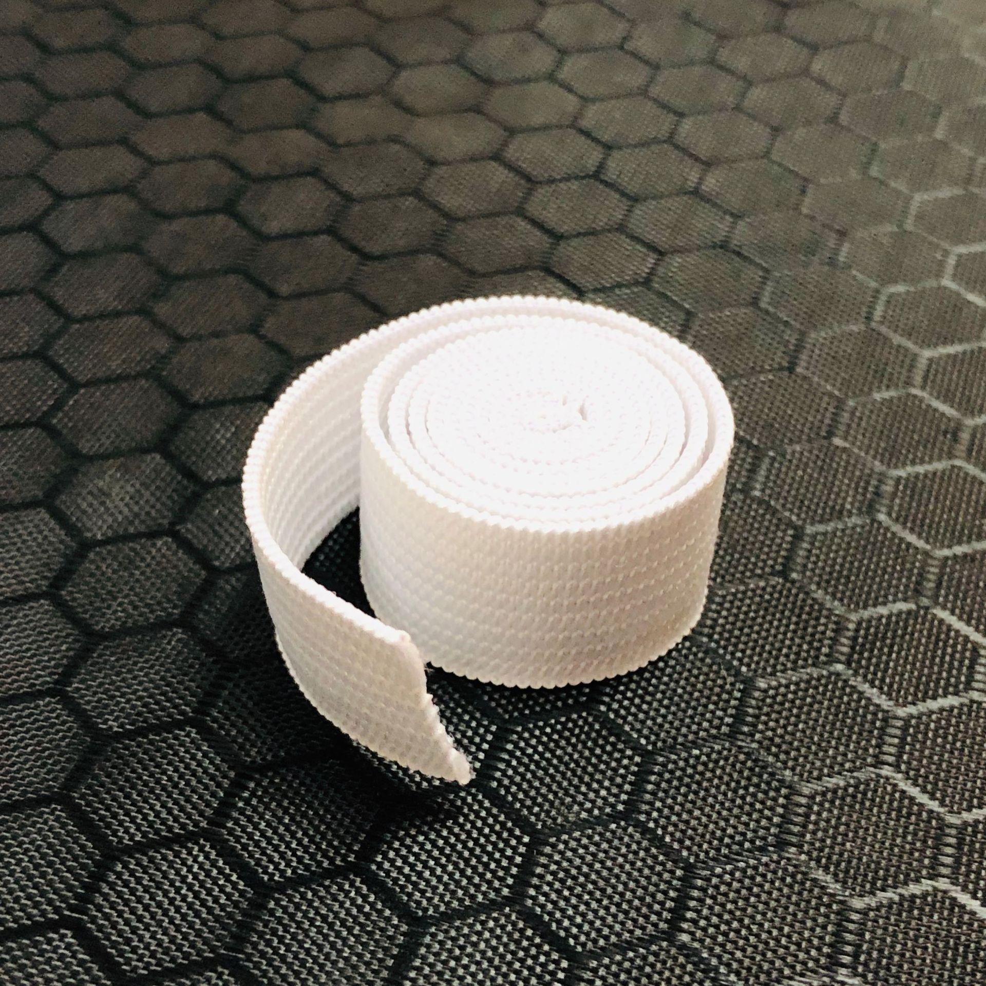 16MM弹力绳扁平松紧带走马带白色现货涤纶编织批发可订制长l