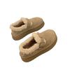 Sapatos Birkenstock de Sola Grossa Forrados com Lã para Mulheres 2024 Outono e Inverno Novos Sapatos de Neve Integrados com Pelo Sapatos Birkenstock de Lã Algodão Espessos