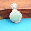 9236 Jadeíta Natural Grado A Tipo Hielo Huevo de Paloma Colgante Luz Verde Estilo Chino Nuevo Artículo de Diversidad Uno