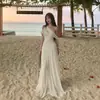 Vestido Largo de Diseño Retorcido Asimétrico Estilo Francés, Sexy y Atractivo, Malla Color Crema Sólido Ajustado