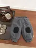Pantalones Gruesos de Polar para Niños para Otoño e Invierno, Pantalones Jogger Gruesos y Cálidos Estilo Coreano para Bebés, Pantalones Elegantes de Pierna Ancha para Bebés