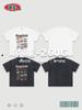 Ropa de Hombre 2025 Verano Lavado Vintage Corte Holgado Logo de Carreras Oscuro Tendencia Marca Camiseta de Manga Corta para Hombre Casual Versátil