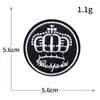 No. 23 Marca Chaozhou Ropa Bordado por Computadora Tela Bordada Pegatinas para Bordar Sin Costuras Estrella de Cinco Puntas Patrón de Logo Redondo Parches para Ropa Pegatinas