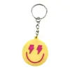 Llavero Colgante Creativo de Cara Sonriente de Goma Suave, Combinable Libremente con Llaveros, Accesorios y Dijes para Bolsos, Venta al por Mayor Transfronteriza