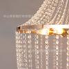 Lámpara de araña para boda estilo europeo con cortina de cuentas de cristal, accesorios de decoración para lugares de celebración de fiestas, lámpara decorativa para techo de escenario de auditorio de bodas