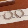Pendientes de Moda Elegantes Europeos y Americanos con Diseño Exagerado Único Envueltos en Metal para Mujer Pendientes Exquisitos Versátiles de Estilo Cool