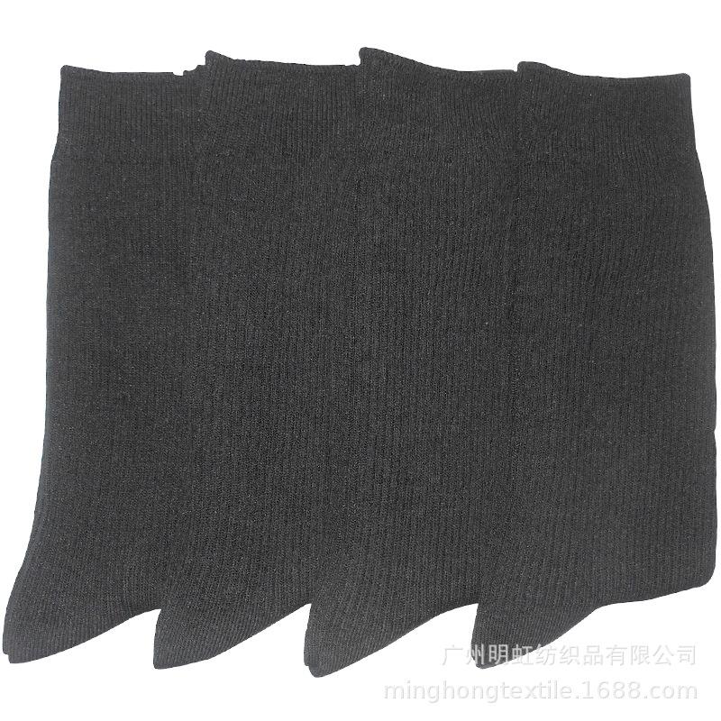 深灰色双针袜