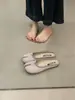 Zapatos Retro de Punta Dividida de Nicho para Mujer 2026 Nuevos Zapatos de Lunares Hada Zapatos de Pezuña de Cerdo Suela Suave Mocasines sin Talón de Punta Cerrada