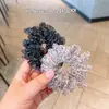 Organza Coreana Estampada Estampado de Leopardo Lunares Elegante Versátil Alta Elasticidad Clásico Coletero Accesorio para el Cabello Lazo para el Cabello