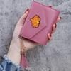 Letras de Acción de Gracias Monedero de Color Puro con Borla Cartera Corta de Aliexpress Caricatura Linda Cartera 70% de Descuento Ins para Mujeres
