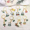Festival del Bote del Dragón Marea Nacional Llavero Metálico de Zongzi Llavero Lindo de Panda Colgante de Bolsa de Bendición Festiva Joyería Pequeña