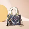 Bolsa Transversal Feminina de Alta Qualidade, Grande Capacidade, Estampa Moderna, Estilo Simples e Fashion de Celebridade da Internet