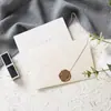 Sobre de Arpillera Tarjeta de Cumpleaños Maestro Madre Día de San Valentín Bendición Tarjeta de Agradecimiento Escrita a Mano Sobre con Sello de Cera