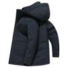 Nueva Chaqueta de Plumón Gruesa de Invierno 2026, Nuevo Estándar Nacional, Longitud Media para Hombre, Plumón de Pato Blanco, Resistente al Frío, Chaqueta de Plumón Casual con Capucha
