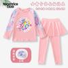 2025 Nuevo Traje de Baño Infantil de Dibujos Animados Traje de Baño de Dos Piezas para Niñas Nuevos Pantalones de Manga Larga para Niños Pequeños y Medianos