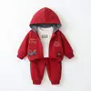 Conjunto de Primavera 2026 para Niños, Elegante Conjunto de Ropa de Primavera y Otoño para Bebés de 1 a 4 Años, Conjunto de Tres Piezas de Dibujos Animados de Cachorro de Moda
