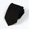 8 cm Mão Gravata Gravata Vestido de Negócios Masculino Preto Puro Acessórios de Trabalho Profissional Noivo de Casamento Listras Vermelhas de Vinho