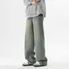 Jeans para hombre, colección otoño 2026: modernos, versátiles, estilo callejero, pantalones casuales de pierna recta, estilo de Hong Kong, geniales y elegantes, corte holgado, pantalones largos sencillos