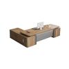 Escritorio Ejecutivo de Alta Gama Escritorio Presidente Simple Supervisor Muebles Combinación Mesa y Silla Gerente de Oficina Mesa Moderna