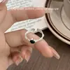 Anel de Moda Versátil com Design de Nicho em Prata de Lei S925 para Mulheres, Estilo Japonês e Coreano, Joia Minimalista Tendência Personalizada de Luxo Leve