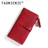 Nuevo Bolso de Mujer de Comercio Exterior Otoño con Patrón de Lichi Largo, Doble Cremallera, Múltiples Ranuras para Tarjetas, Billetera con Monedero