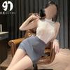 Nueva ropa interior sexy pasión libre archivo abierto uniforme parejas coqueteo pequeño pecho mostrar grande puro quiero tener bienes secretaria traje