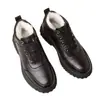 Estilo Novo de Inverno Sapatos Masculinos de Algodão Espessados, Botas de Neve de Algodão de Cano Alto Quentes, Sapatos de Pai, Botas, Sapatos Casuais