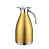 Chaleira de água fria aço inoxidável garrafa térmica garrafa de água quente com tampa grande capacidade 2L garrafa térmica pote térmico garrafa de água morna escritório