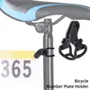 Suporte para Placa de Número de Competição de Bicicleta Clipe para Lanterna de Bicicleta Suporte de Lâmpada Quadro Fixo Marcador Traseiro Adaptador para Câmera Esportiva