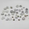 Directo del fabricante: Accesorios de joyería de aleación en forma de corazón con incrustaciones de diamantes Xili Mimi, incluyendo botones decorativos con base