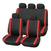 Juego Universal de Nueve Piezas Transpirable y Duradero con Rayas Finas 3D, Ajuste a Presión, Cómodo y Suave para Todas las Estaciones, Fundas para Asientos de Coche de Cinco Plazas Amazon