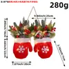Nova guirlanda de decoração de Natal transfronteiriça, guirlanda de frutas vermelhas, guirlanda de videira, pendente de porta, decoração de vitrine de shopping, decorações de festa