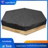Fabricante Personalizado Jardim Pátio Hexagonal Multicolorido Brinquedo Infantil Caixa de Areia Cobertura Banho de Jardim Impermeável Protetor Solar